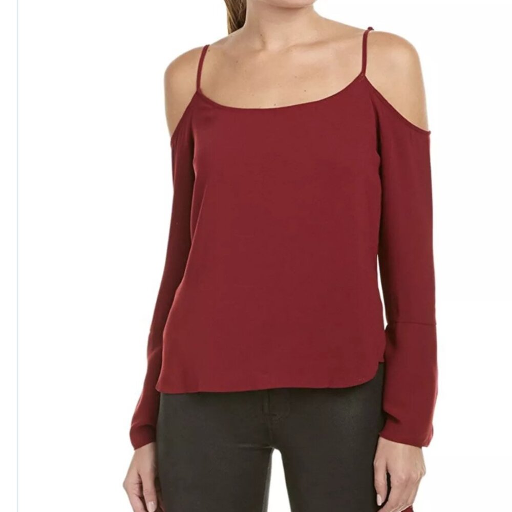 Bcbg Maxazria Long Sleeve Nicholette Blouse SMALL Brand New With Tags